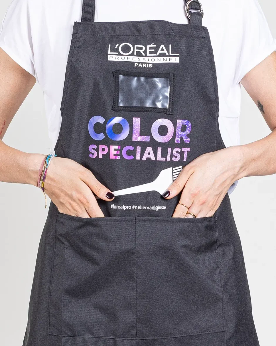Grembiule da lavoro per parrucchiera con tasche