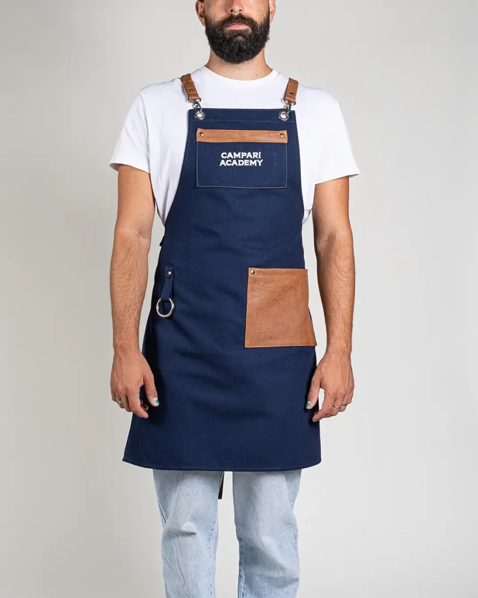 Grembiule bartender con ricamo personalizzato