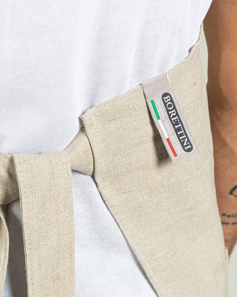 Grembiule professionale in lino traspirante