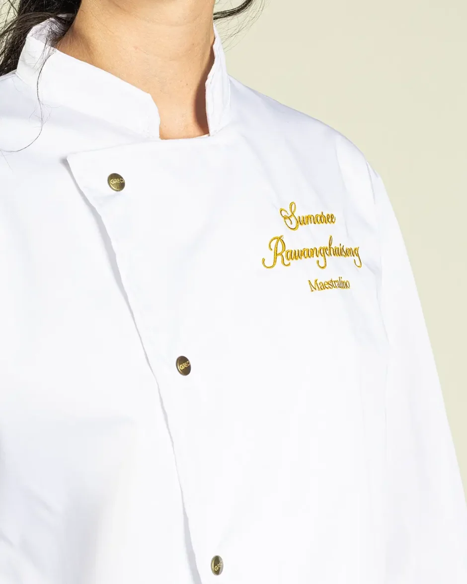 Giacca cuoco personalizzata con ricamo nome