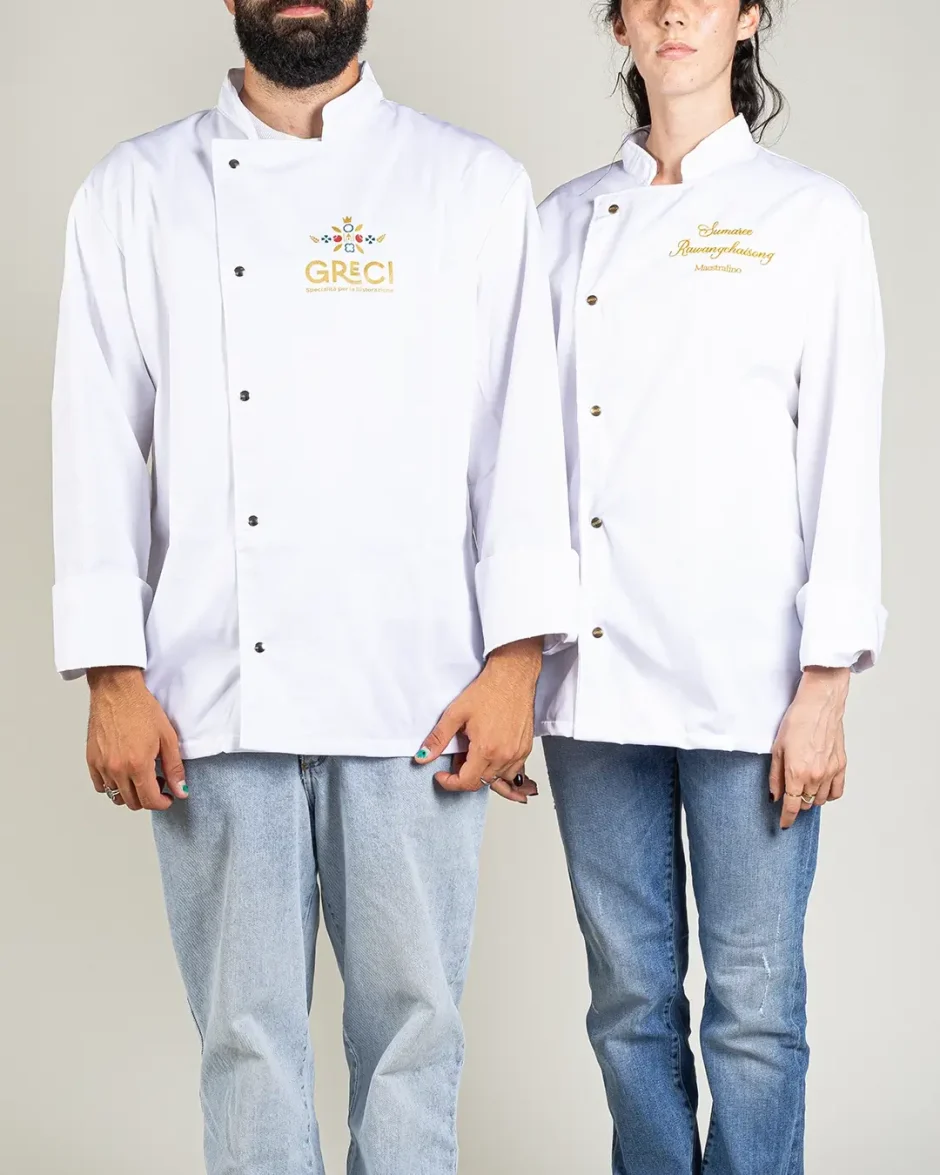 Giacca da cuoco bianca classica professionale